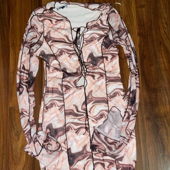 Disco Mesh Mini Dress - Picture 2 of 5